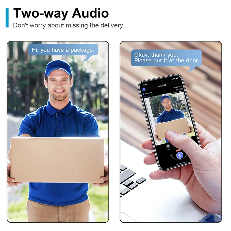 Bel Pintu Interkom Visual Nirk - Smart Doorbell Wired ulasan dan harga