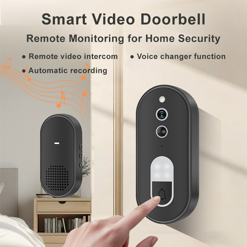 Bel Pintu Video WiFi Bekerja D - Smart Doorbell Wired ulasan dan harga