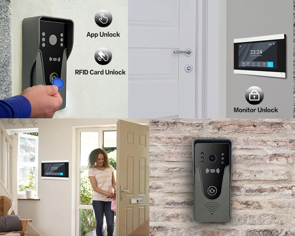 Tuya bel pintu nirkabel layar  - Smart Doorbell Wired ulasan dan harga