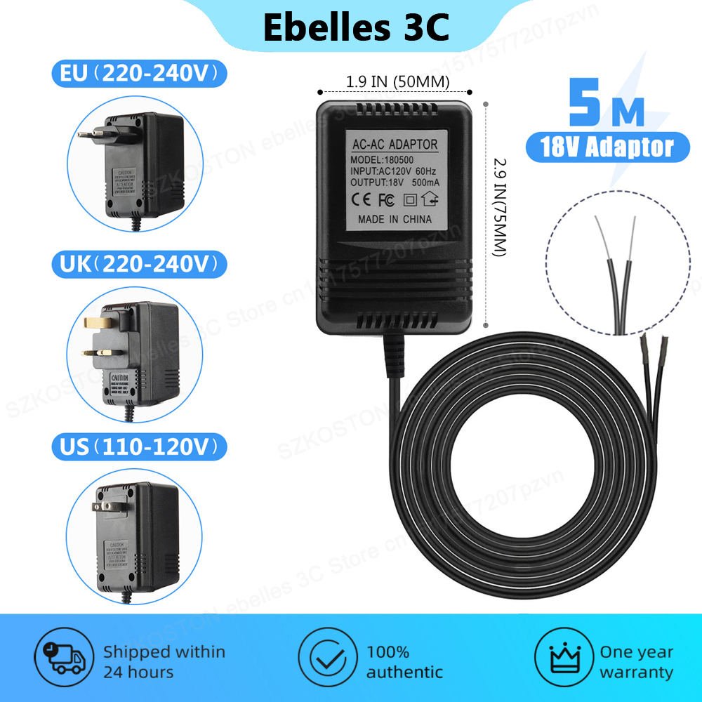 Pengisi Daya Transformer AC 18 - Smart Doorbell Wired ulasan dan harga