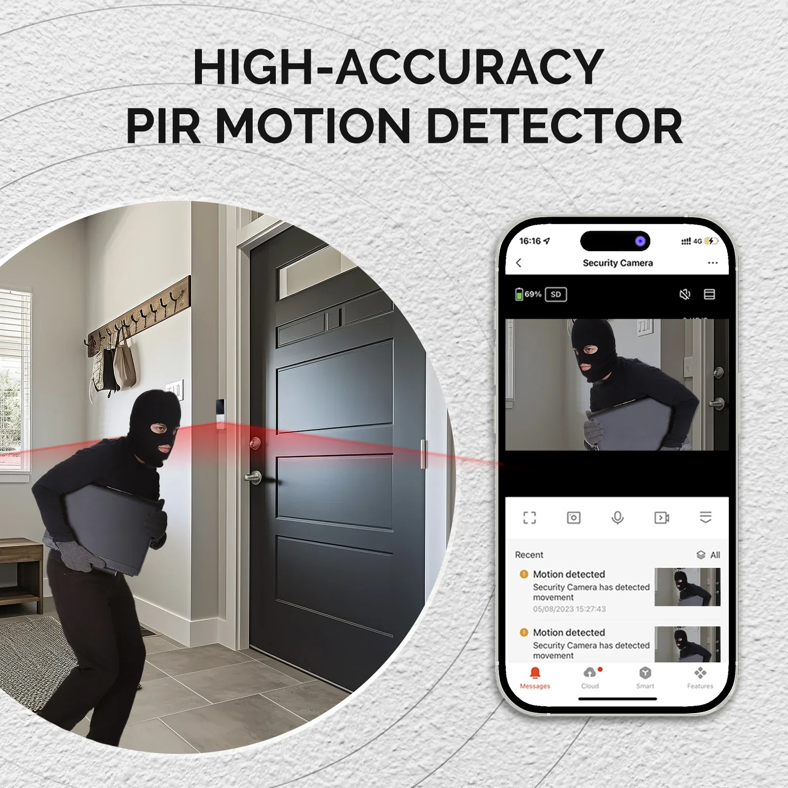 MOES Tuya kamera bel pintu Vid - Smart Doorbell Wired ulasan dan harga